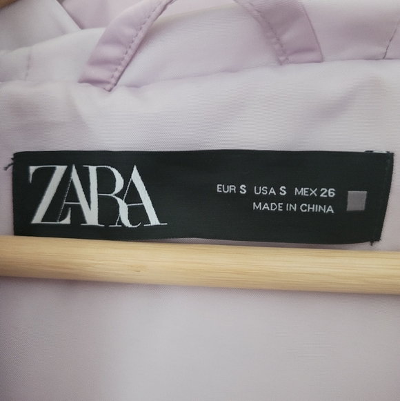 Zara Light Purple Puffer Jacket - Picture 2 of 2